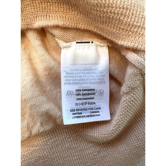 J. Crew Collection Cashmere Sweater Womens Size XS Light Pink Knit Layer Capsule - Picture 4 of 7